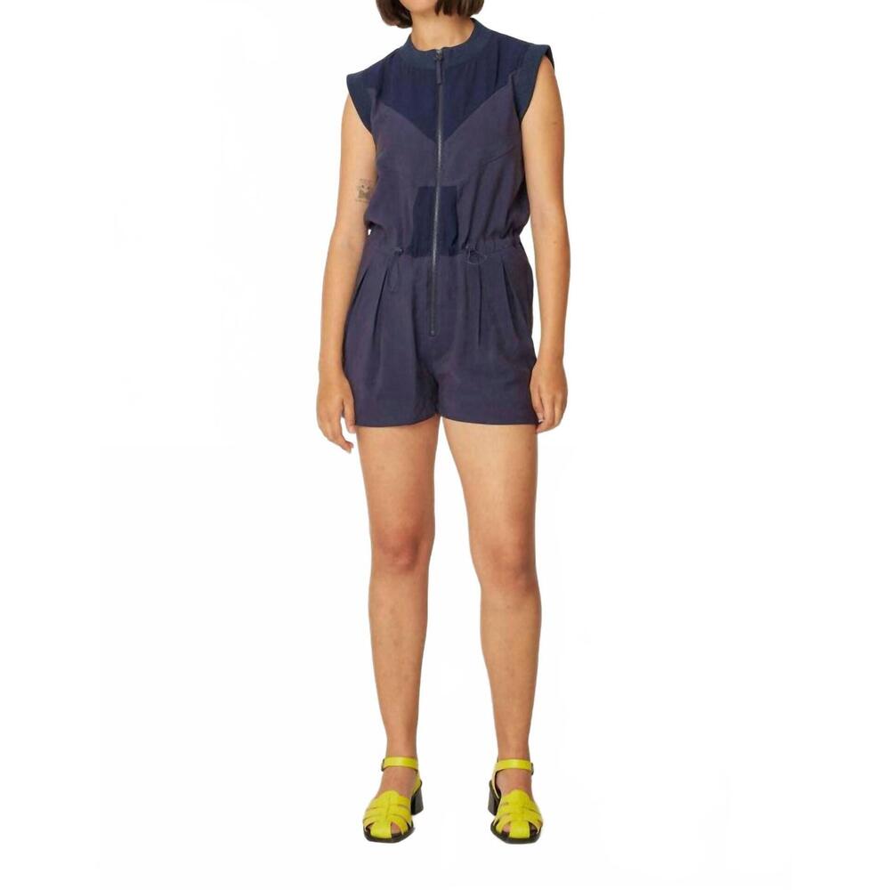 NEW SKFK irati short sleeveless jumpsuit in navy violet